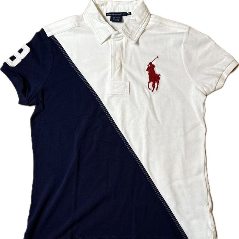 Polo Ralph Lauren  Custom Slim Fit Big Pony Mesh Polo Shirt